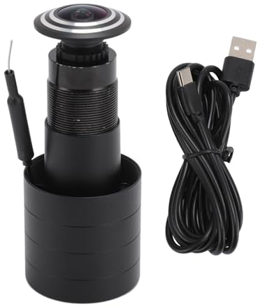 Caméra Judas de Porte, 1080P FHD P2P sur Vif, Caméra IP avec Détection de Mouvement, Vue à 180 Degrés, WiFi 2,4 G, Visualisation à Distance, pour iOS, pour Android