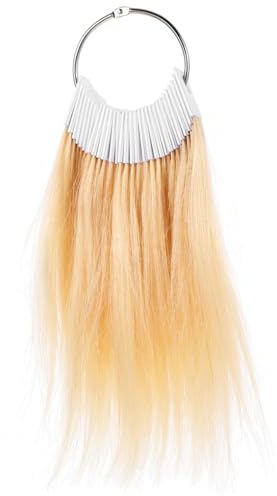 Housoutil 30St Echthaar-Farbkarte Haarsträhnentest Farbringe Echthaar-Farbverlängerungen Haargummis Friseurbedarf Haartestanalyse Haarfärbemittel Lieferungen Uhrwerk Probe