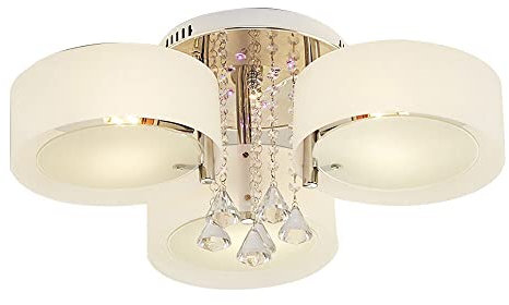 Klassischer Glas Kristall Kronleuchter Lampenschirm Hängelampe Hängeleuchte Deckenlampe LED E27 Flammig Wohnzimmer 3-7 Modern Pendelleuchte Mit Fernbedienung Kristalldekoration