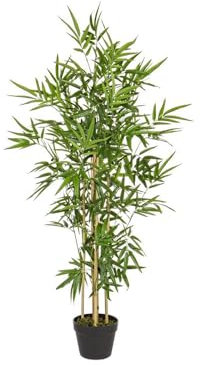 Bizzotto Pianta decorativa artificiale Bamboo 130cm in vaso