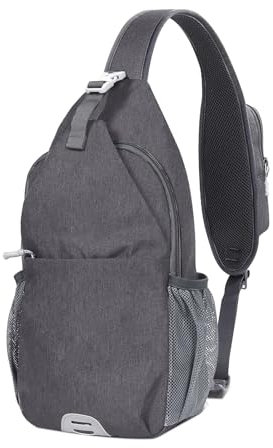 TAN.TOMI Brusttasche Herren, Sling Bag Herren, Schultertasche Herren Verstellbare Schulter, Wasserfest Umhängetasche Herren, Crossbody Bag für Männer Outdoor-Sportarten Wandern Radfahren