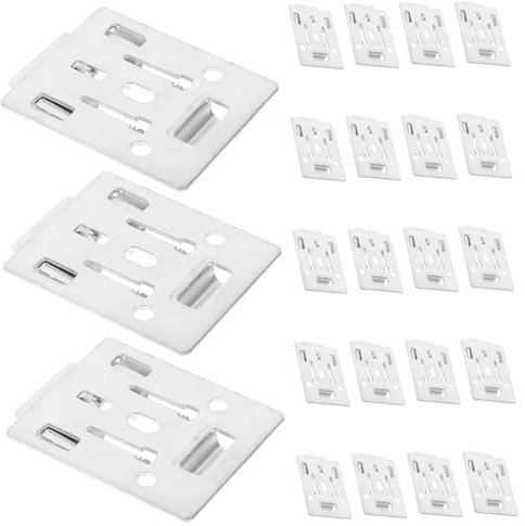 RORPOIR 20stücke Metall Blindmontage Code Roller Verstärkte Halterungen Für Rollos Korrosionsbeständige Wandmontage Für Vorhänge Und Jalousien