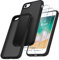 Niphabe Coque Compatible avec iPhone SE 2022/2020/7/8 avec 2 Verre Trempé, Anti-Jaunissement Dur PC Housse Anti-Rayures Protection Case Antichoc Coque avec Bumper TPU Compatible avec iPhone 4,7 -Noir