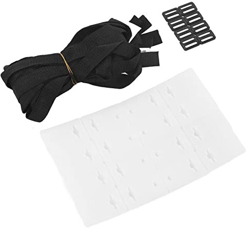 Solar Cover Straps, Pool Cover Clips 8 Sets Solar Cover Reel Strap, Swimming Pool Roller Strap, Solar Cover Reel Attachment Kit Pool Solar Cover Reel with Cord Plates and Buckles
