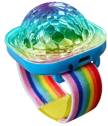 Disco Ball Wristband, Sound Activated Led Lights Watch, Portable Light Bracelet, Colorful Flashing Lights, Club Style Disco Light | Disco Lighting for Room | Home Or Car Decoration, Rechargeable