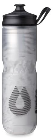 Hydrapak Polar Sport isolierte Wasserflasche – BPA-frei, Squeeze-Flasche mit Griff für Sport und Fahrrad (White, 700ml)