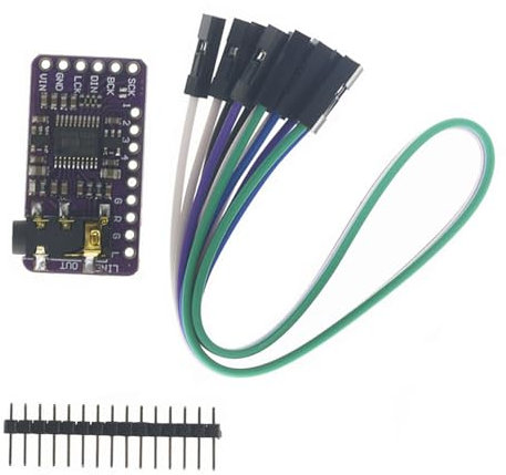 VOANZO PCM5102-Modul Audio-DAC-Decodierungsplatine Digital-Analog-Wandler Verlustfreies digitales Audiomodul Geeignet für Arduino-Sprachmodul