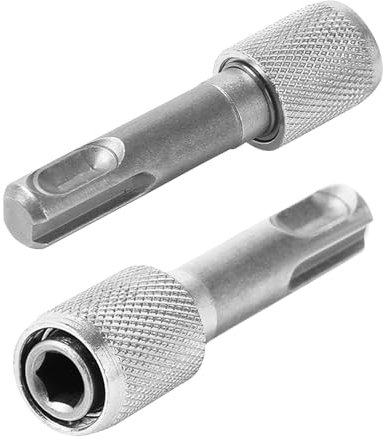 2 Stück SDS Plus Adapter,SDS Adapter,Bit Auf Aufnahme,Bithalter Bits Bohrerhalter,für Schraubenaufnahme Sechskantschaft set zu Universalhalter,35mm Von Rundschaft für Schlagbohrer Hammerbohrer
