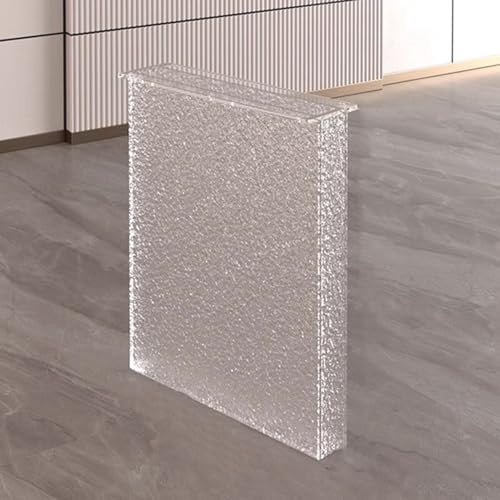 XILYZMO Acrylic Furniture Feet, Transparent Dekor Tischgestelle Moderne Schwebetische Schreibtischbeine Set DIY-Projekte 8 cm Dick Ersatz- Couchtischbeine Für ESS- Bar Kaffee(50x72cm)