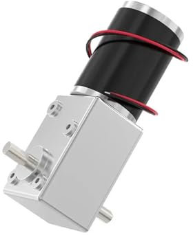 réduction moteur Moteur à engrenage à vis sans fin 5882-50ZY 12v 24v, vitesse réglable avant et arrière 1.5 tr/min ~ 440 tr/min, moteur à courant continu brossé à couple élevé(68RPM,12V Bracket Motor)