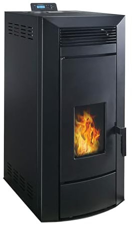 Poêle à granulés hydraulique Etanche Anita 21 kW Noir Sannover