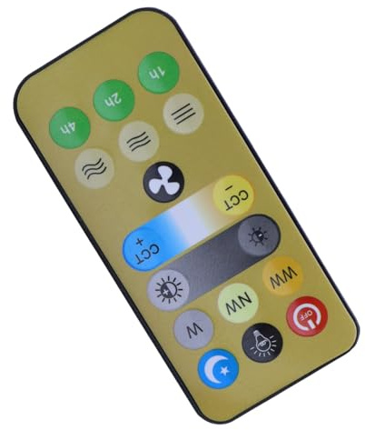 Nicear Telecomando wireless, ricambio per lampada da soffitto E27, 3 velocità, temporizzazione di 4 ore, controller universale per ventilatori elettrici