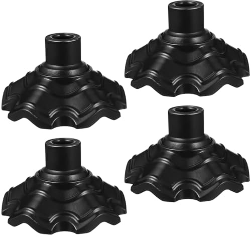 YARNOW Campingstuhl Fußkappen, 4 Stück, 15 mm, Anti-Einsink | Ersatzfüße für kompatible Moon Chairs und Faltstühle, für Sand, Wiese, Camping, Picknick und Garten