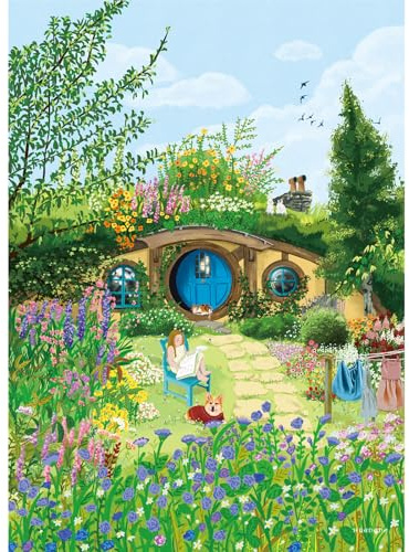 HUADADA 500 Piece Jigsaw Puzzles for Adults, Little Country Garden Jigsaw Puzzle, Home Family Decoration, for Men and Women (No Back Partition)