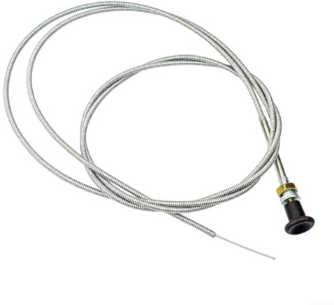 Für vielseitige Metall Zugschnur Kabel Seil 96 Zoll schneidbar für Traktoren Go Karts Rasenmäher Drosselklappensteuerung Draht Langlebiges Ersatzteil Einfache Installation Push Pull Mechanismus