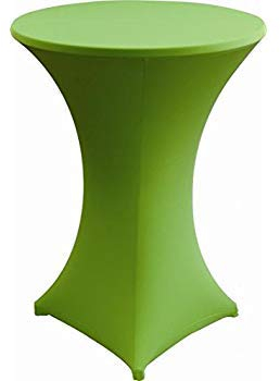Gastro Uzal Hussen für Stehtische und Bistrotische Stretch Stehtischhussen Größen (Grün, Ø 70-72 cm)