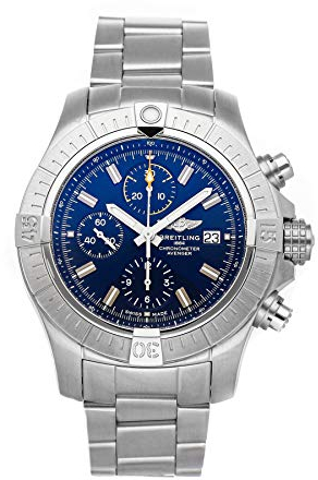 Breitling Avenger Mechanische (automatische) Herrenuhr mit blauem Zifferblatt A13317101C1A1, blau, blau, Mechanisch
