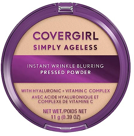 Covergirl Simply Ageless Instant Wrinkle Blurring Pressed Powder, Fair Ivory, 0.39 Ounce