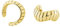 SOFIA MILANI - Damen Ohrringe 925 Silber - vergoldet/golden - Fake Piercing Manschetten Creolen - 20969