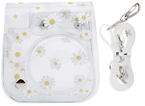 RUIRUIY Transparente kleine Kameratasche PVC Tasche mit Schultergurt für Fujifilm Instax Mini 11/9/8