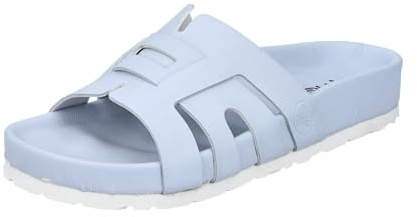 Rieker Damen Pantoletten 68389-10 blau Gr. 41