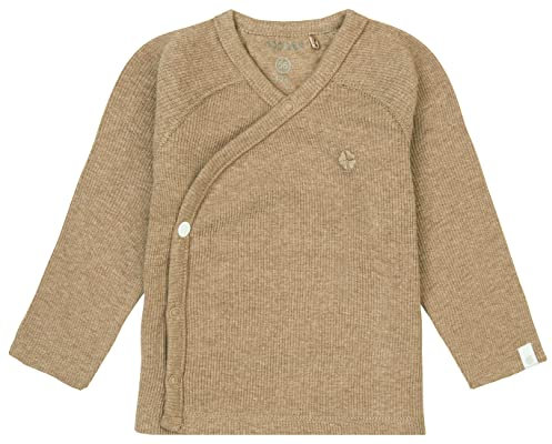 Noppies Baby Unisex Baby U Tee Overlap ls Rib Nanyuki T-Shirt, Light Green Melange-N092, 44