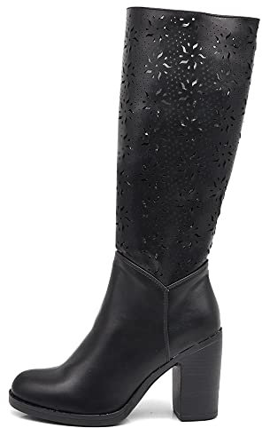 IF Fashion Scarpe da Donna Stivali Primaverili Estivi Punta Camperos Polpaccio MP315-2 nero N.39