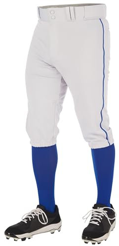 Champro Uni-Erwachsene Triple Crown 2.0 Baseball-Höschen mit Zopf Hose, Weiss, ROYAL, Medium