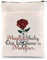 ENSIANTH Dark Romance Buchhülle mit Rosenblüten, Buchhülle mit Reißverschluss, Geschenk für Romantik-Leser, Geschenk (Wiese Ärmel)