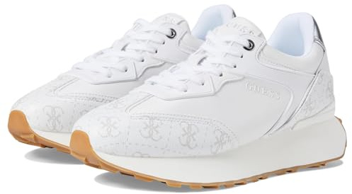 Guess Baskets Luchia pour Femme, Couleur : Blanc, 35 EU