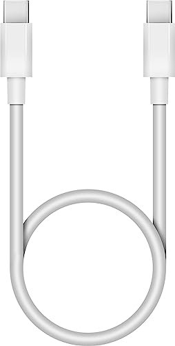Electrovision USB-C to USB-C Fast Charging Cable 80W Lead 1m Suitable For iPhone 16 | 16 Pro |16e | 15 | 15Pro iPad Pro/Air/Mini/Samsung Galaxy S23 S22 S21. White