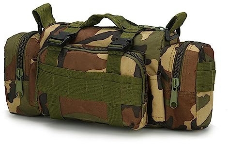 ACEXIER Sac Banane Tactique Militaire tempête Ceinture Banane Molle Sling Armée Sac bandoulière Port Quotidien Camera Guidon Range Sacs, Typhone bron (Jungle Camo)