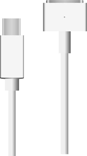 Cable Mag-safe 2 a USB C compatible con MacBook Air (11 pulgadas, principios de 2015), MacBook Pro (Retina, 13 pulgadas, finales de 2012-2015), MacBook Pro (Retina, 15 pulgadas, mediados de 2012-2015)
