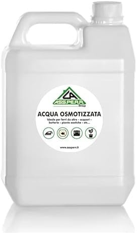 CA ASS.PE.R.R. GROUP SRL Acqua demineralizzata per Ferro da Stiro, batterie e umidificatori 5 Litri Made in Italy