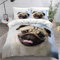 MEVASA Bettwäsche 135x200 Mops Bettwäsche-Set 3 Teilig 3D-Druck Hund Tierhaustier Bettbezug 135x200 mit Reißverschluss Weiche Mikrofaser Kinderbettwäsche mit 2 Kissenbezug
