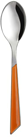 KASANOVA Cucchiaio Mirror Arancione in Acciaio Inox Arancione Tavola