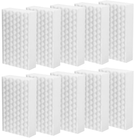 10 Stück Schmutzradierer Schwamm, Putzschwamm Radierschwamm Schmutzradierer Wand, Zauberschwamm Reinigungsschwamm für Haushalt, Küche, Wand, Bad, Böden, Schuhschwamm, Weiß