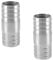 28mm Gerade Schlauchverschraubung aus Edelstahl, 2 Wege Schlauchtülle Verbinder Ablaufschlauch Schlauchverbinder (2er Pack)
