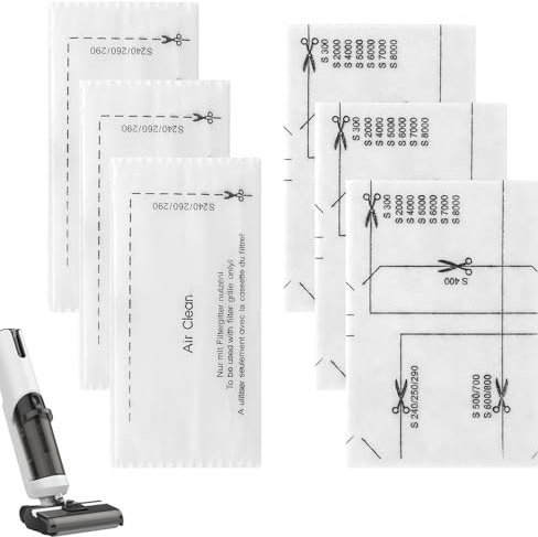 6 Pack Vacuum Cleaner Filter,Air Clean Filter Compatible,For Miele Vacuum Cleaner Motor Protection-Filter Compatible,Suitable For-Miele/Gn/C1/C2/C3 Series Dust Bag Miele Vacuum Cleaner Accessories