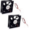 JZK 2PCS 80x80x25mm DC 5V Small Cooling Fan 80mm, 4200 rpm, 0.36A, 8025 Dual Ball Bearing Brushless DC Fan, 3D Printer Fan, PC Case Fan