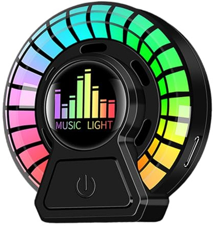 Auto-Lufterfrischer - RGB LED Light Sound-Kontrollleuchte | Duft Setzt Sich Fort Auto Aromatherapie Sound Pickup Lampe | Eingebaute Hochempfindliche Audiosensoren Auto Aromatherapie Licht