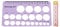 Flange Sizing Kit, 1 Pcs Silicone Nipple Ruler and 1.5m Soft Tape Flange Measuring Tool Nipple Measuring Tool with Its Silicone Construction for Nursing Mothers (Purple)