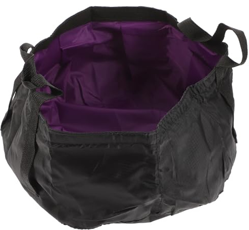 TOGEVAL Fregadero Portátil para Camping y Senderismo Cubo Resistente con Correas Color para Actividades