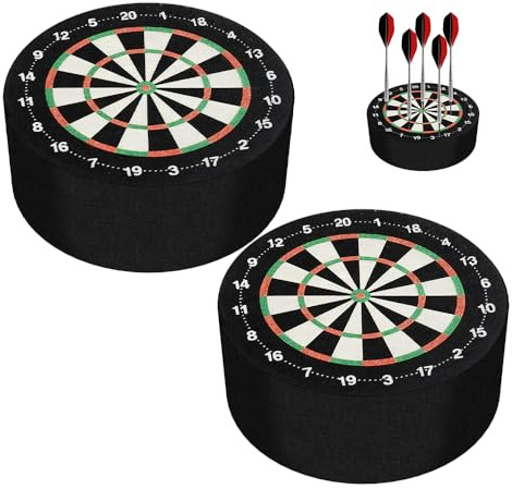 Weciau Darts Holder, 2Pcs 10cm Mini Dart Holder Stand, Space-Saving Darts Station, Professional Dartboard Accessories for Steel Tip Darts, Game Room, Man Cave, Bar, Home Use