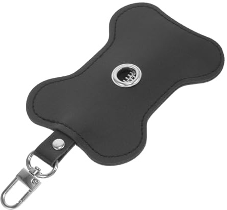 Milisten Hundekotbeutelhalter aus Leichtem Pu Material Tragbarer und Leichter Kotbeutelspender für Außenbereich für Spaziergänge mit Hund