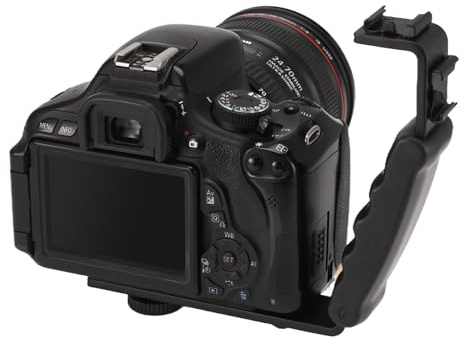 Mecerypt Photo Flash Video Camera Grip Handle L Handle With 2 Standard Side Hot shoe Mount the holder DSLR