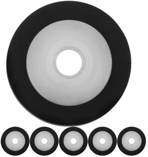 jojofuny 6 Pezzi Rulli di Trascinamento in Plastica per Riparazione Registratore Cassette Audio, Ruota Cinghia Portatile, senza Distorsioni