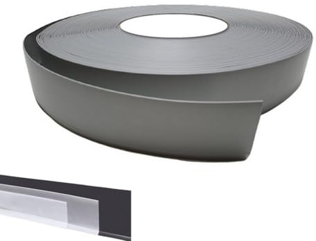Plinthe souple autoadhésive en PVC Colle sèche professionnelle haute qualité de MadeInNature hauteur 50 mm, 70 mm ou 100 mm Longueur au choix (Hauteur 100 mm x Longueur 10 ml, Gris Clair)