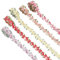 PandaHall 5 Farben Blumenspitzenbesatz Rose Blumenbandbesatz Dekoration Gestickter Besatz Polyesterbesatzband Für Hochzeitsapplikationen Nähen Handwerk Polstervorhang Puppen, 20 mm / 0.78 breit