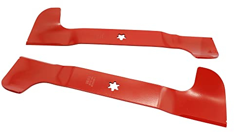 SECURA 2x High-Lift Messer Messersatz kompatibel mit Husqvarna TC38 TC138 97cm Rasentraktor